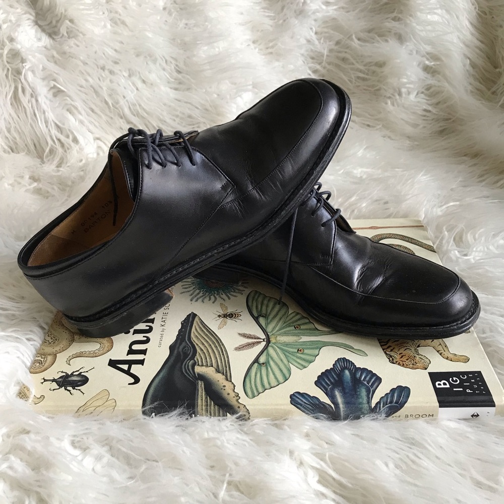 BRUNO MAGLI BARTON BLACK LEATHER SHOES‎